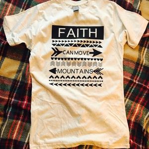 Faith can move mountains custom tshirt